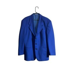 Collezioni L'Uomo Made in Italy Wool Cashmere Blazer Jacket 42R Royal blue